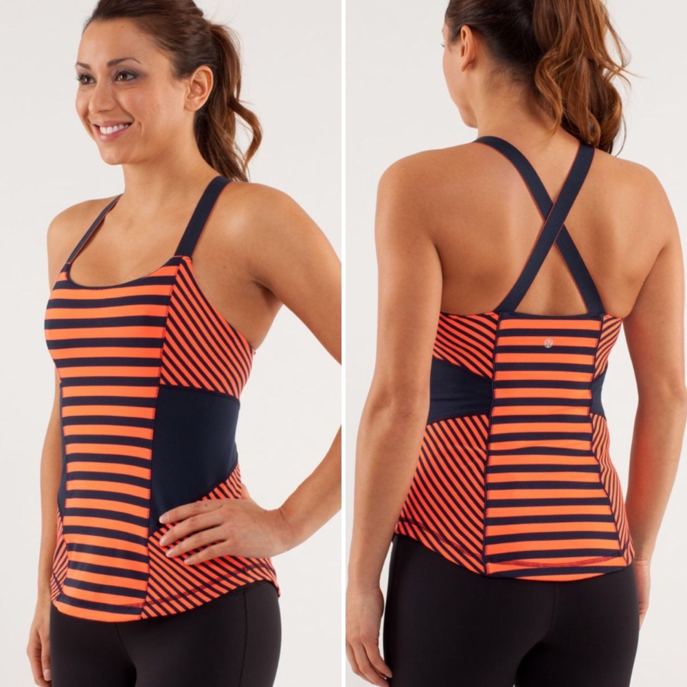 Lululemon Work It Out Stripe Tank